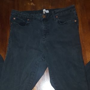 Topshop Moto Jamie Jeans Faded Black